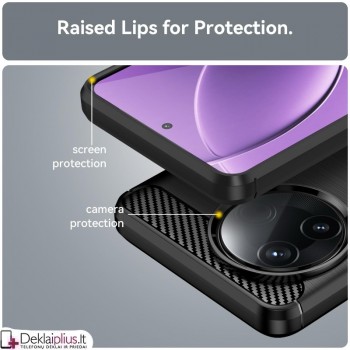 Carbon guminis dėklas - juodas (Xiaomi Poco F7 Pro/Poco F7 Ultra) Carbon guminis dėklas - juodas (Xiaomi Poco F7 Pro/Poco F7 Ultra)